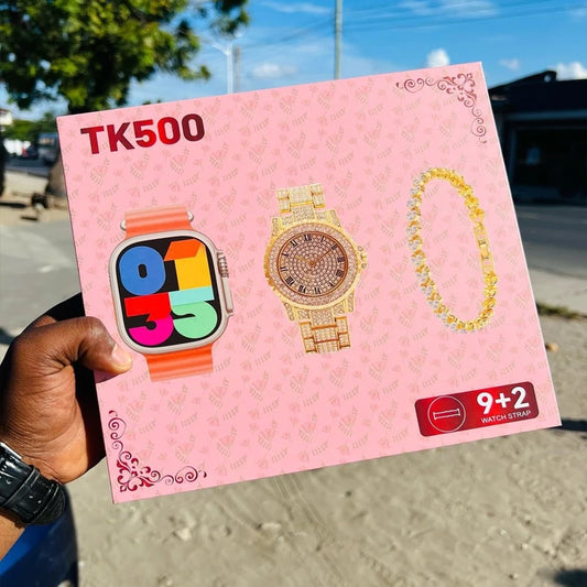 un coffret cadeau contenant une montre connectée TK500