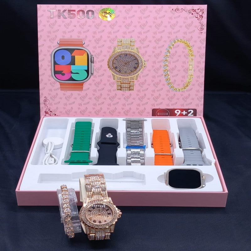 un coffret cadeau contenant une montre connectée TK500